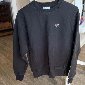 Champion Men's Black Crewneck Sweater
